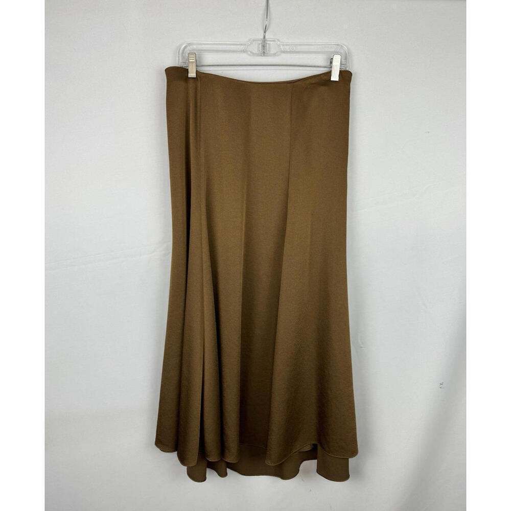Vince Maxi A-Line Skirt Chestnut Brown Size 10 US